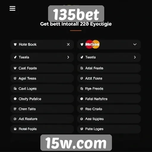 Métodos de pagamento disponíveis na plataforma 135bet
